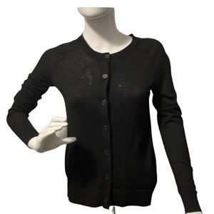 (008) Loft Black Button Down Sweater Cardigan (SP)